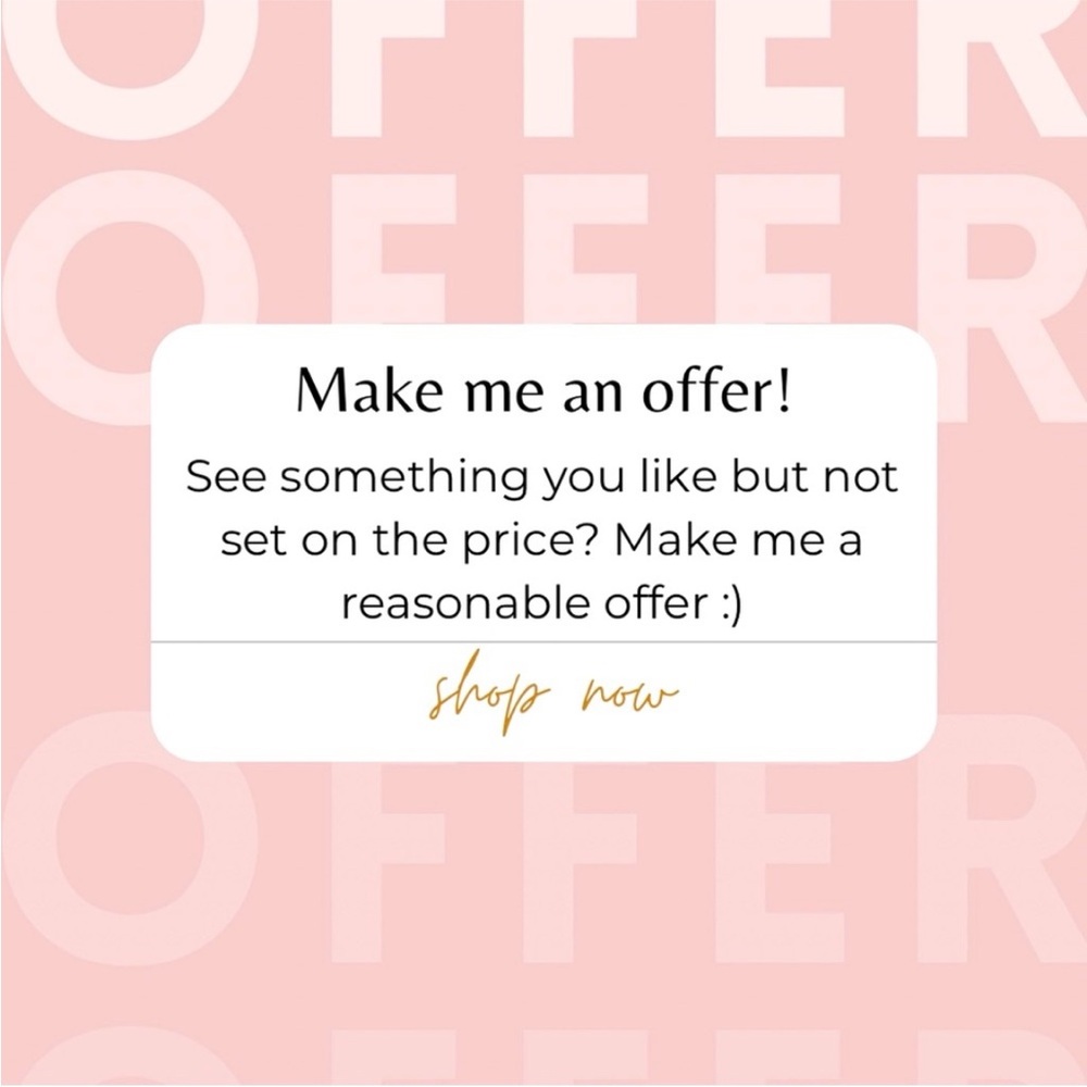 Not For Sale Chic Offer Invitation Sign